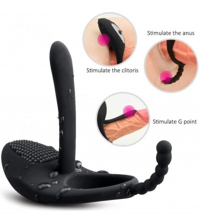 Penis Rings Powerful Male Enhancement Exercise Dual Cock Ring Flexible Rings-100% Medical Grade Silicone Time Lasting Rooster...