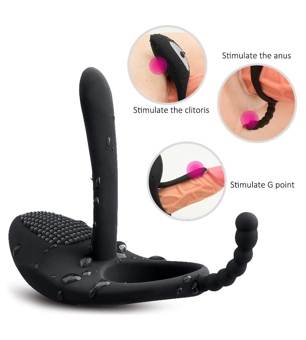 Penis Rings Powerful Male Enhancement Exercise Dual Cock Ring Flexible Rings-100% Medical Grade Silicone Time Lasting Rooster...