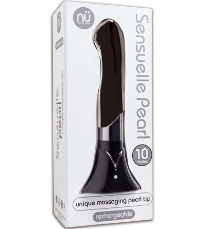 Novelties Pearl Rechargeable 10 Function Vibrator- Black - Black - CB11FLI0HPB $37.62