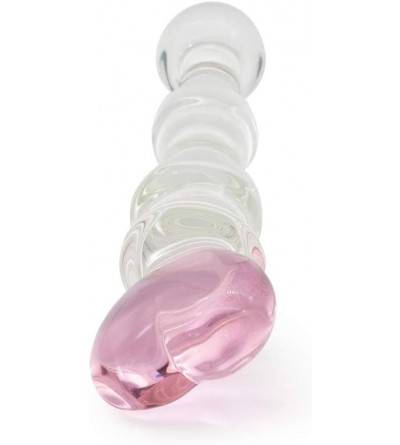 Anal Sex Toys Glass Dildo Butt Plug- Glass Pleasure Wand- Heart Shape Crystal Massager Anal Sex Toys for Women Men Couple - C...