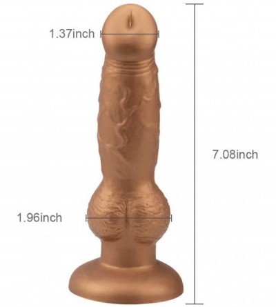 Dildos Realistic G-spot Dildo- 7.08 inch Liquid Silicone Penis Cock Dong with Flared Suction Cup- Adult Sex Toy for Men Women...