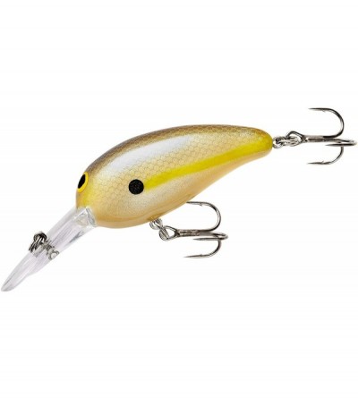 Vibrators Lures Middle N Mid-Depth Crankbait Bass Fishing Lure- 3/8 Ounce- 2 Inch - Chartreuse Shad - CS11BO1VO4H $20.59