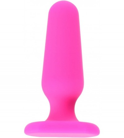 Anal Sex Toys Toys All About Anal Seamless Silicone Butt Plug- Hot Pink- 3 Inch - Pink - CF11T39F3IZ $11.15