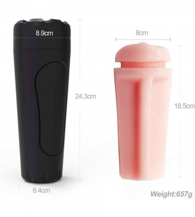 Vibrators Male Masturbator Cup- Pocket Pussy with 3D Realistic Textured Vagina Oral Sex Toy- Male Masturbation Vagina Cup Adu...