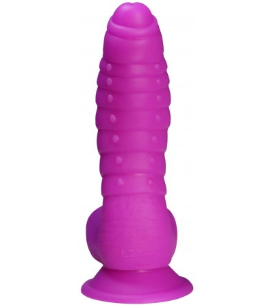 Dildos Realistic Silicone Dildo- Body Safe Soft Penis Adult Sex Toys- Suction Cup Anal Plug for Vaginal G-Spot(Purple) - Purp...