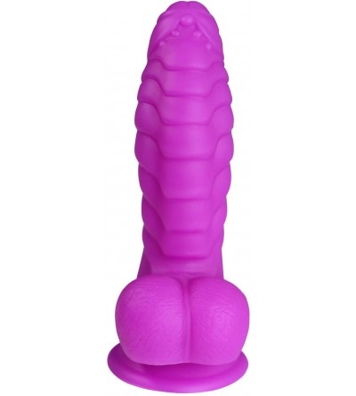 Dildos Realistic Silicone Dildo- Body Safe Soft Penis Adult Sex Toys- Suction Cup Anal Plug for Vaginal G-Spot(Purple) - Purp...