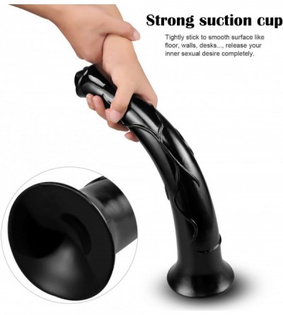 Dildos 16.5" Realistic Horse Dildo Extra Long Soft Huge Penis Sex Toy with Strong Suction Cup Curved Shaft for Hands-Free Vag...