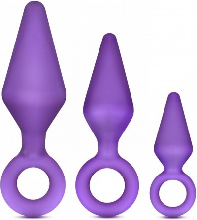 Dildos Luxe Candy Rimmer Kit - Silicone Butt Plugs - Anal Sex Training for Women and Men - Butt Plug Set - Three Sizes Large-...
