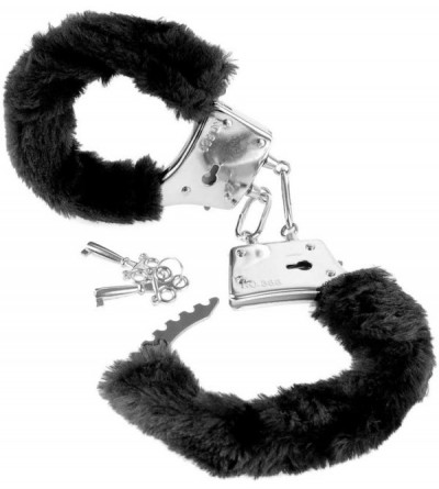 Restraints Beginners Furry Cuffs- Black - Black - CS112E5UNWL $11.31