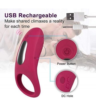 Vibrators Vibrating Penis Ring for Couples- Cock Ring Vibrator with a Cunning Design- Rechargeable Clitoris Stimulator Massag...