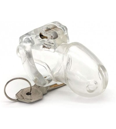 Chastity Devices Lightweight Premium Chastity Device Medical Grade Resin Male Briefs V3 Transparent (Small) - Small - CN18RX3...