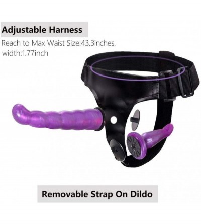 Dildos Wearable Harness Belt Panties Adjustable Straps on Double Heads Dillo for Women - C3192KWDSTI $20.75