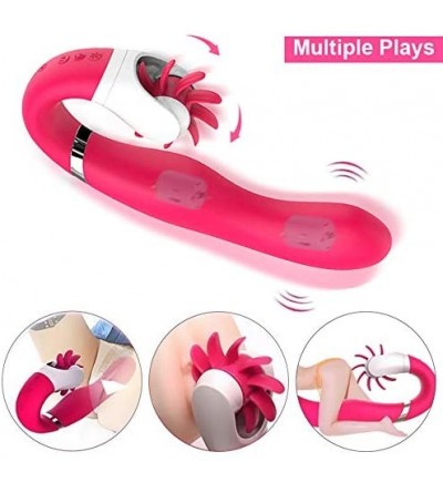 Vibrators G Spot Rabbit Vibrator Silicone Clitoris Vagina Stimulator for Women- Rechargeable Waterproof Dildo Vibrator Adult ...
