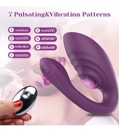 Vibrators Partner Vibrator for Clitoral & G-Spot Stimulation with 10 Pulsating & Vibration Patterns- Wireless Remote Control ...