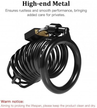 Chastity Devices Cock Cage Penis Ring Locked Cage Sex Toy for Men Restraints Erection- Male Chastity Device Men cage- Lock Ch...