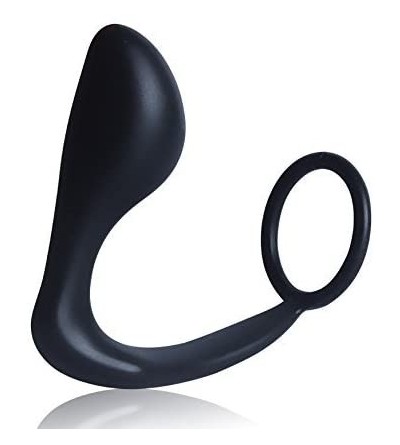 Anal Sex Toys Anals Toy for Men with Anal Plug and Penis Ring Combo Black Butt Plug with Stimulating Prostate Massager - CB12...