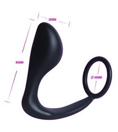 Anal Sex Toys Anals Toy for Men with Anal Plug and Penis Ring Combo Black Butt Plug with Stimulating Prostate Massager - CB12...
