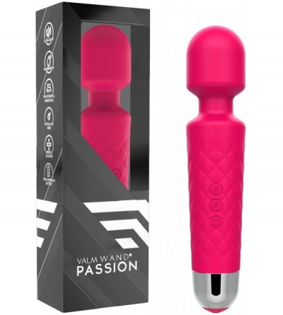 Vibrators Passion Wireless Therapeutic Massager Waterproof Wand (Pink) - CW11AHZX9OX $17.72