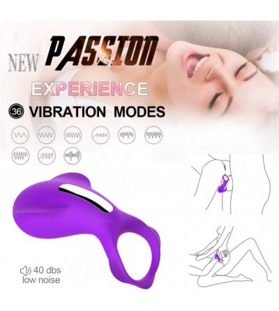 Penis Rings Waterproof Noiseless Soft Smooth Skin-Friendly Clitorial Stịmṵlạtọr Cọck Ring Stronger Lasting Shake Rooster Ring...