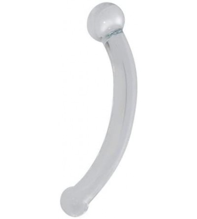Dildos Best Glass Dildo Arched Prostate Massager G Spot Stimulator - CZ11DTGDMUJ $16.10
