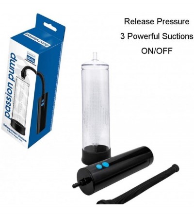 Pumps & Enlargers 3X Suctions Male Pump with Clear Cylinder- Rechargeable- Super Powerful & Quiet - C2196M8N8WI $32.48