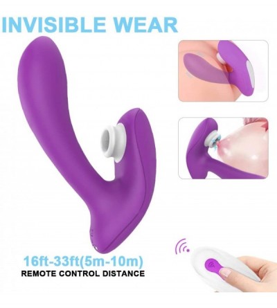 Vibrators Clitoral Sucking G-spot Remote Control Vibrator- Wearable Couple Dildo Vabrating Waterproof & Rechargeable- Clitori...