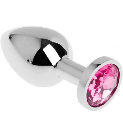 Anal Sex Toys Small Size Metal Crystal Amal Plug Booty Beads Jewelled Amal Bùtt Plugs Adūlt Toys for Men Couples - Light Pink...