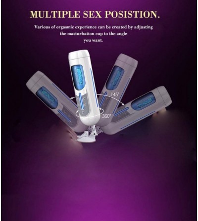 Male Masturbators A380 Piston Hands Free 10 Function Retractable USB Rechargeable Male Automatic Masturbator- Sex Products Ad...