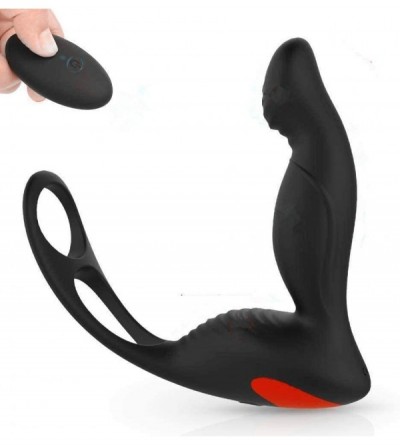 Penis Rings Dual Motor Penis Cock Ring Vibrator- 10 Modes of Vaginal Clitoral G-spot Stimulator- Remote Control Dildo Vibrati...