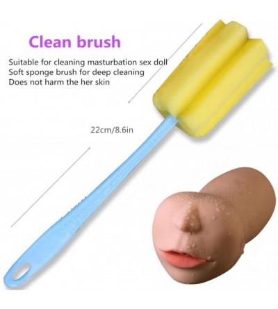 Male Masturbators Masturbation Sex Doll Fake Vagina Clean Brush Care Sponge Brush Cleaning Rod for Male Adult - CM18CR2H7QO $...