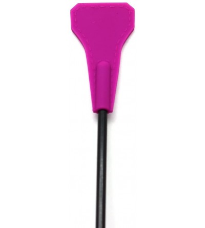 Paddles, Whips & Ticklers Silicone Riding Crop Horse Whip with Slapper Jump Bat - Lilac - CA18GNY76AH $7.39