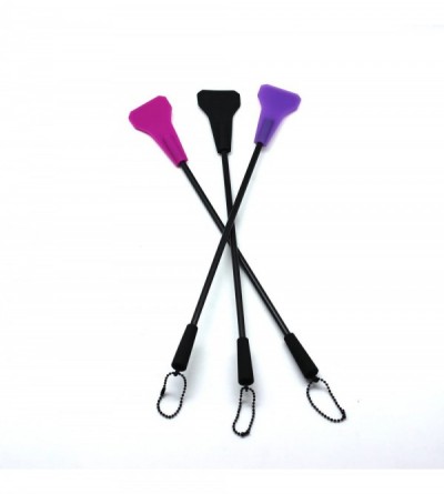 Paddles, Whips & Ticklers Silicone Riding Crop Horse Whip with Slapper Jump Bat - Lilac - CA18GNY76AH $7.39