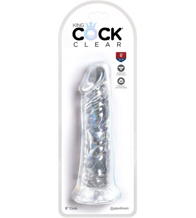 Dildos King Cock Clear 8" Cock - CG18XW572YN $17.47