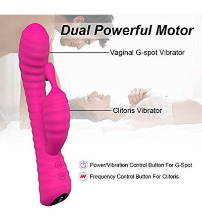 Vibrators G Spot Rabbit Vibrator with 9 Vibration Modes Silicone Clitoris Vagina Stimulator for Women- Rechargeable Waterproo...