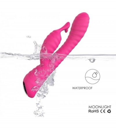 Vibrators G Spot Rabbit Vibrator with 9 Vibration Modes Silicone Clitoris Vagina Stimulator for Women- Rechargeable Waterproo...