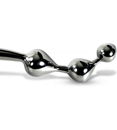 Dildos Dildo Kinky Wand Solid Stainless Steel Beaded Curved - C111H9QGVJJ $29.21