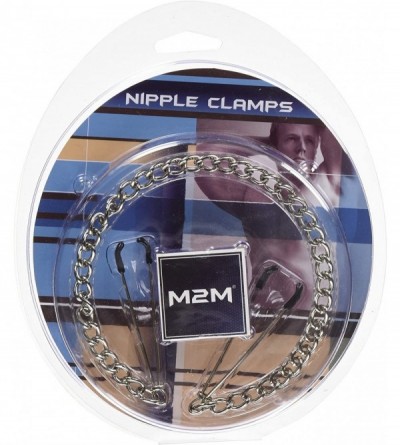 Paddles, Whips & Ticklers Nipple Clamps- Tweezer with Chain- Chrome - C11124YXOVJ $12.50