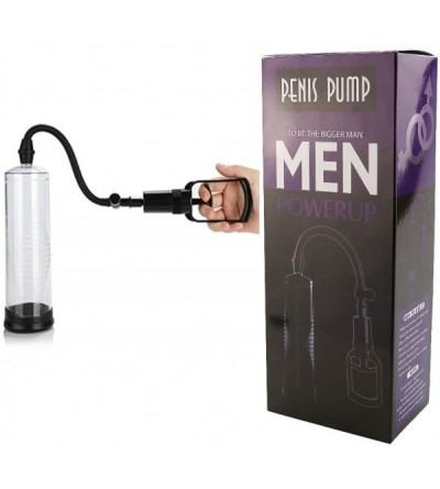 Pumps & Enlargers Male T-Handle Vacuum Pénǐs Pump- Transparent Cylinder- ed Fitness Device- Men's Toys - CV19GISWE5C $57.80