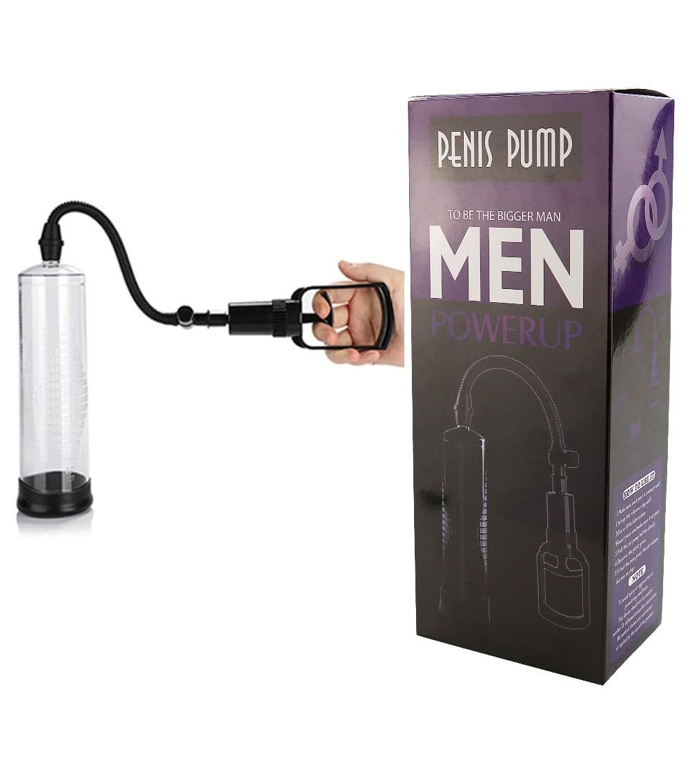 Pumps & Enlargers Male T-Handle Vacuum Pénǐs Pump- Transparent Cylinder- ed Fitness Device- Men's Toys - CV19GISWE5C $19.80