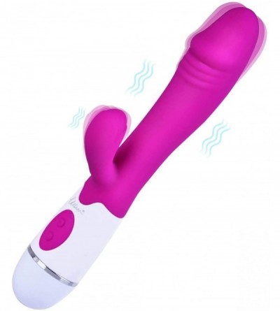 Vibrators Vibrating G Spot Rabbit Vibrator Upgraded Silicone 10 Speed Vibrations Clitoris Stimulation Sex Toys for Women - Pi...