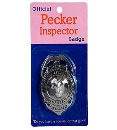 Novelties Kheper Games- Pecker Inspector Badge - CP111RV6WE1 $6.84