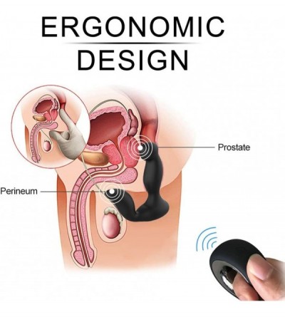 Vibrators Dual - Motor Male Anal Vibrator-Prostate Massager with 3 Speeds & 4 Stimulation Patterns Remote Control USB Recharg...