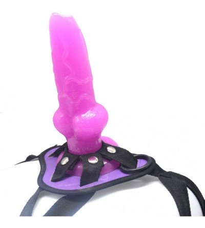 Dildos Strap-On Dildo- Wearable Sex Harness with Realistic Dildo- Detachable Animal Cock Penis with Thick Knot- Sex Toys for ...