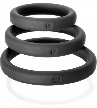 Penis Rings Silicone Rings- 14/17/20 - Black - CA12O6TIJPF $25.74