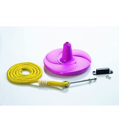 Sex Furniture Disk Swing with Rope - Pink - CE12NVHNBR0 $14.35