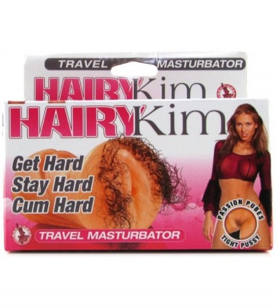 Male Masturbators Hairy Kim Travel Pussy Masturbator- 5.5 Inch- Waterproof- Flesh - Kim - CF11G3NM7BF $44.14