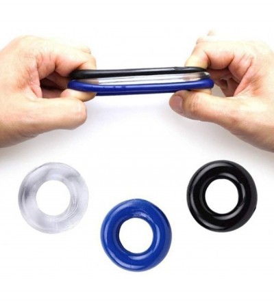 Penis Rings 3Pcs Ring Set Silicone O Ring 3 Different Size Flexible Rings KL269 - CD198032HCD $28.29