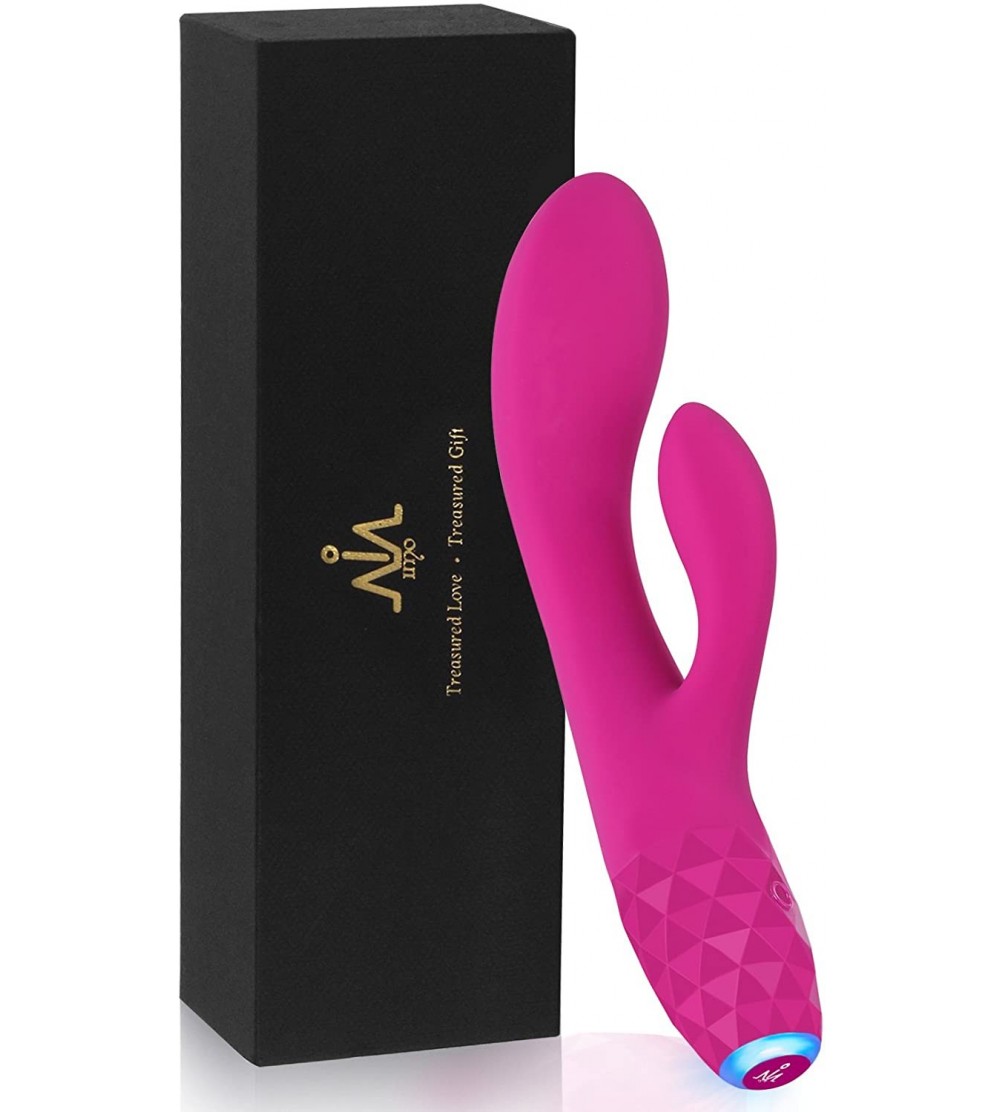 Vibrators Rabbit Dildo Vibrator - Silicone Clitoris Vagina Stimulator Massager Adult Sex Toys for Women Couples - C7192KSEAEZ...