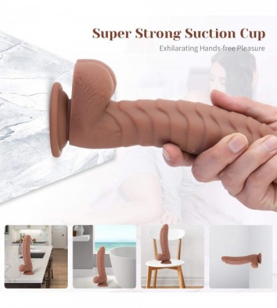 Dildos 8.7 Inch Realistic Dildo Penis Dong with Strong Suction Cup Matte Oil Liquid Silicone Dildo Adult Sex Toys for Women -...