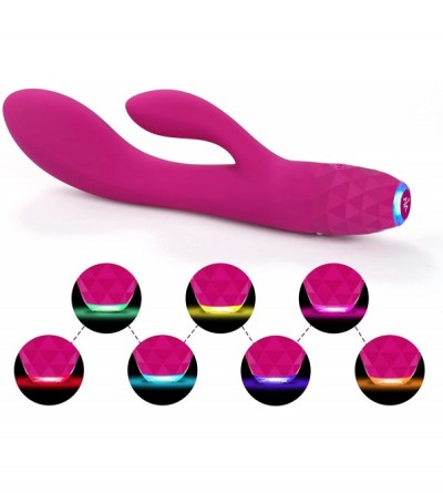 Vibrators Rabbit Dildo Vibrator - Silicone Clitoris Vagina Stimulator Massager Adult Sex Toys for Women Couples - C7192KSEAEZ...